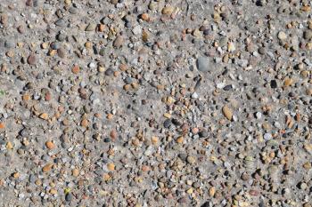 Pellet in old asphalt. Background texture of the old road.