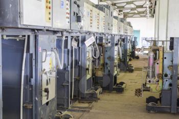 Electrical switchboard pumping station. Control units and electrical equipment of pumps.