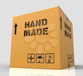 Hand Made Showing Handcrafted Product 3d Rendering