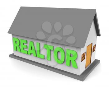 Realtor House Showing Estate Agents 3d Rendering