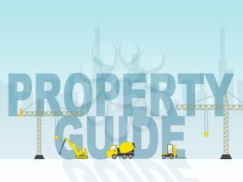 Property Guide Indicating Real Estate Information 3d Illustration