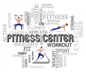 Fitness Center Meaning Work Out And Getting Fit