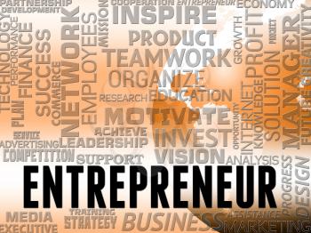 Entrepreneur Words Meaning Business Person And Enterprise