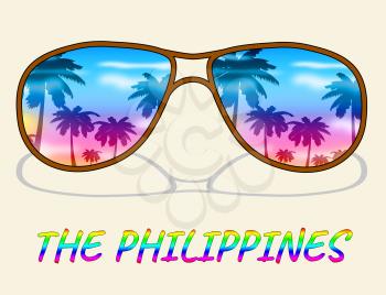 Philippines Holiday Indicating Asian Vacation Or Getaway