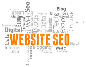 Website Seo Showing Search Engines And Sem