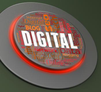 Digital Button Representing Technology Tech And Switch