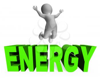 Energy Character Meaning Powered Characters And Energetic 3d Rendering