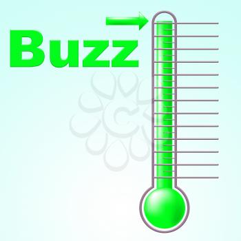 Buzz Thermometer Indicating Temperature Visibility And Attention