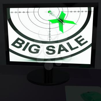 Big Sale On Monitor Shows Big Promotions And Discounts