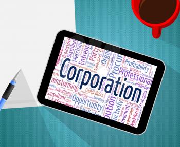 Corporation Word Showing Business Company And Words