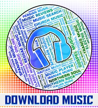 Download Music Representing Sound Track And Downloads