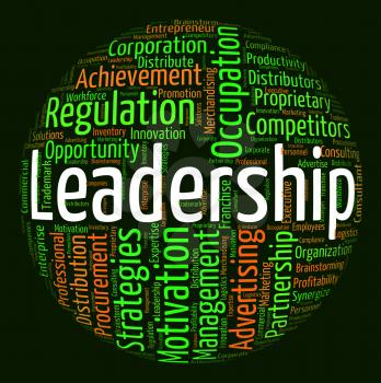 Leadership Word Meaning Led Text And Initiative
