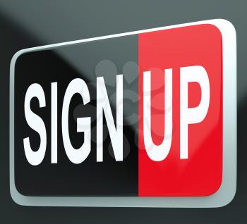 Sign Up Button Shows Members And Subscriptions