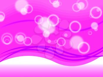 Pink Bubbles Background Showing Circles And Ripples
