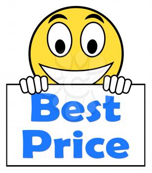 Best Price On Sign Showing Promotion Offer Or Discount