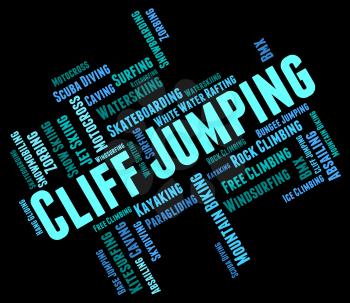 Cliff Jumping Showing Extreme Jumps And Rock 