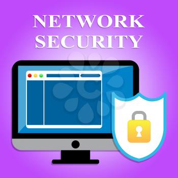 Network Security Indicating Computer Communication And Encryption