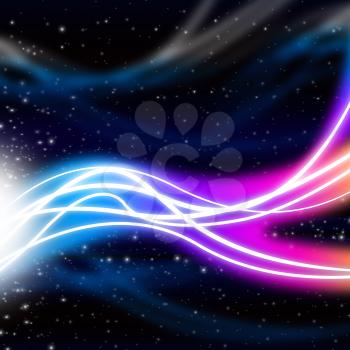 Waves Space Background Meaning Energy And Light
