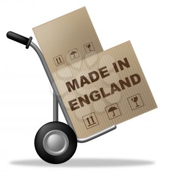Made In England Indicating United Kingdom And Packaging