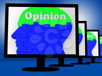 Opinion On Brain On Monitors Shows Human Judgment Or Perspective