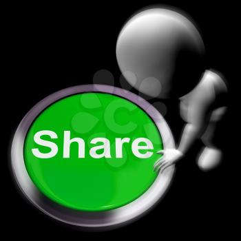 Share Pressed Meaning Sharing With And Showing
