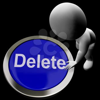 Delete Button For Erasing And Deleting Trash