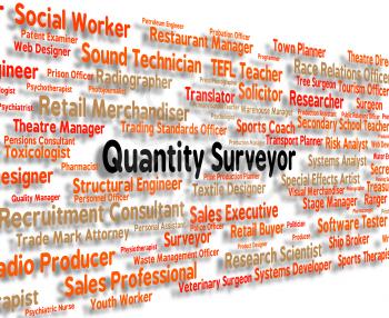 Quantity Surveyor Representing Occupations Amount And Job
