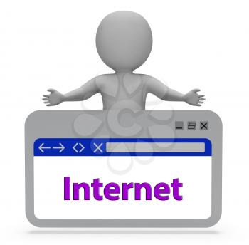Internet Webpage Representing Browsing Searching 3d Rendering