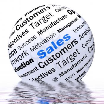 Sales Sphere Definition Displaying Price Reduction Offers And Clearances