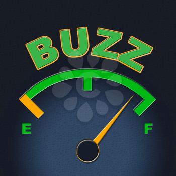 Buzz Gauge Meaning Excitement Dial And Attention