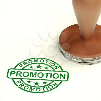 Promotion Stamp Shows Sale And Reductions