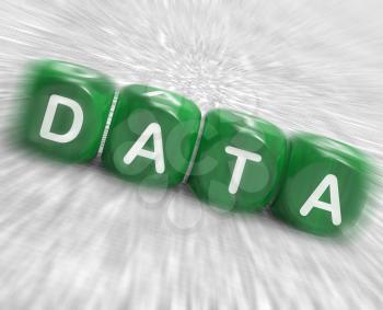 Data Dice Displaying Info Statistics And Backup