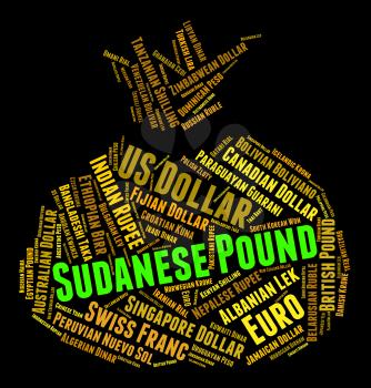 Sudanese Pound Meaning Foreign Currency And Wordcloud