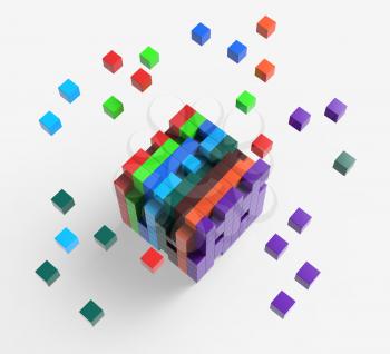 Blocks Scattered Showing Action Ideas And Solutions