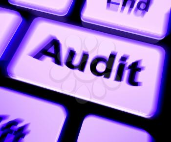 Audit Keyboard Showing Auditor Validation Or Inspection