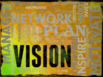 Vision Words Representing Aspire Objectives And Plans