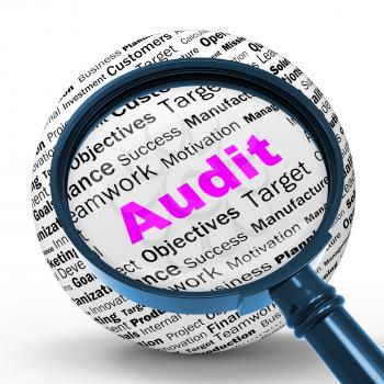 Audit Magnifier Definition Meaning Financial Inspection Verification Or Audit