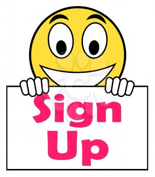 Sign Up On Sign Showing Register Online