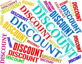 Discount Words Indicating Clearance Offer And Reduction