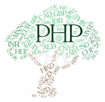 Php Currency Indicating Exchange Rate And Market