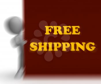 Free Shipping Placard Meaning Shipping Charges Included And Free Postage