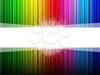 Color Copyspace Showing Light Burst And Multicoloured