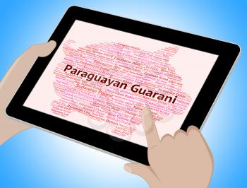 Paraguayan Guarani Showing Foreign Exchange And Wordcloud