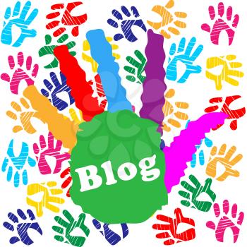 Kids Blog Representing Blogging Vibrant And Colorful