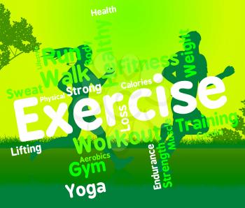 Exercise Words Indicating Physical Activity And Training
