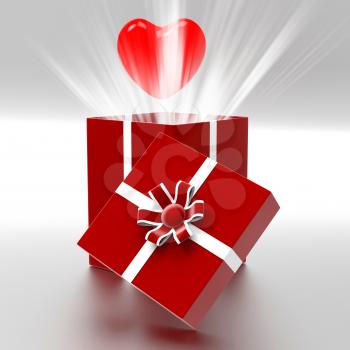 Heart Giftbox Meaning Valentines Day And Gifts