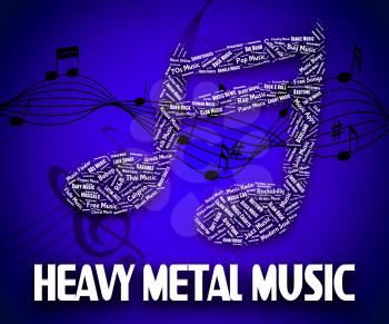 Heavy Metal Music Representing Led Zeppelin And Rock