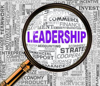 Leadership Magnifier Representing Search Management And Research