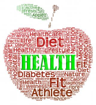 Health Apple Representing Preventive Medicine And Healthy