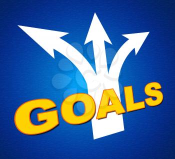 Goals Arrows Meaning Strategy Target And Objective